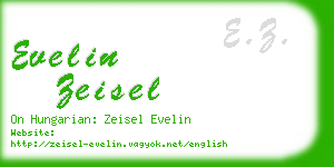 evelin zeisel business card